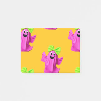 Notas Post-it® Fun Pink Girly Ghosts