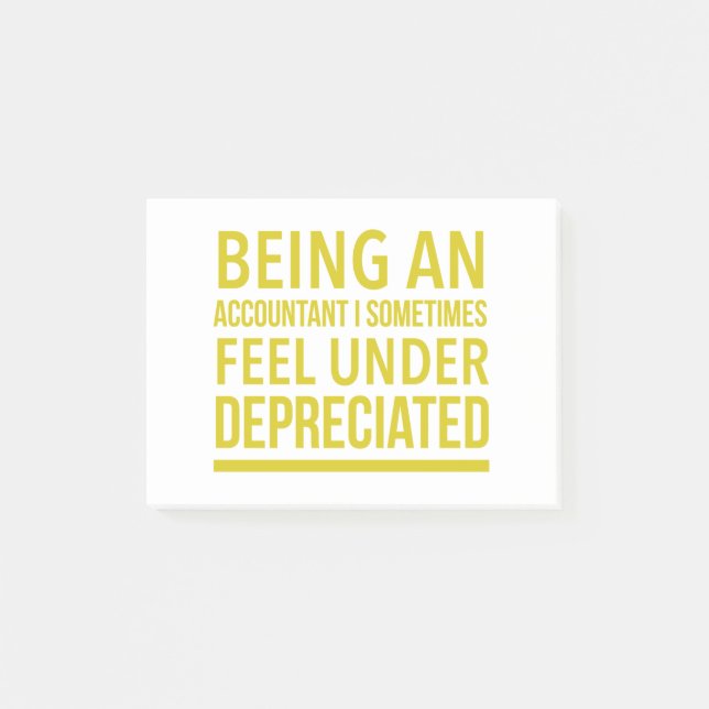 Notas Post-it® Funny Accountant Pun (Anverso)