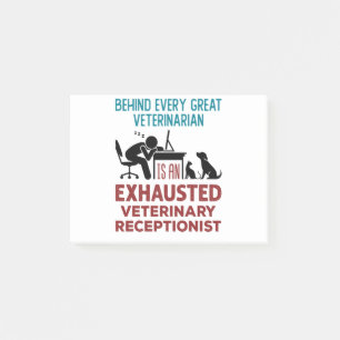 Notas Post-it® Funny Agotador Veterinario