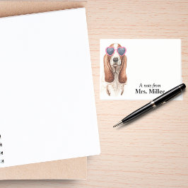 Notas Post-it® Funny Basset Hound Personalizado