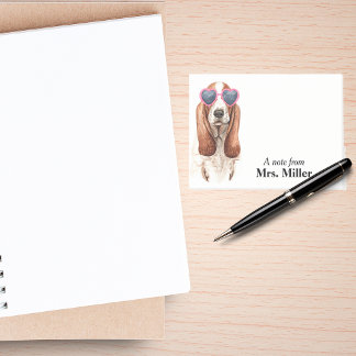 Notas Post-it® Funny Basset Hound Personalizado