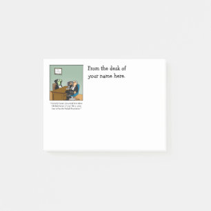 Notas Post-it® Funny Business Humor Personalizable Post It Notes