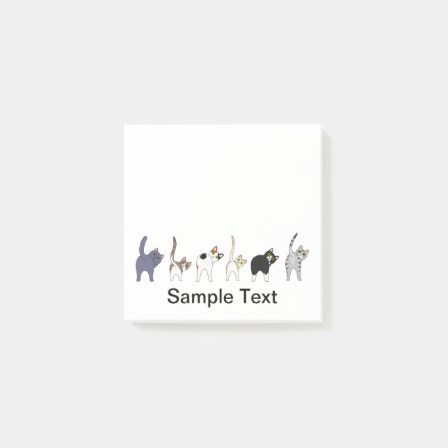 Notas Post-it® funny cats design post it (Anverso)
