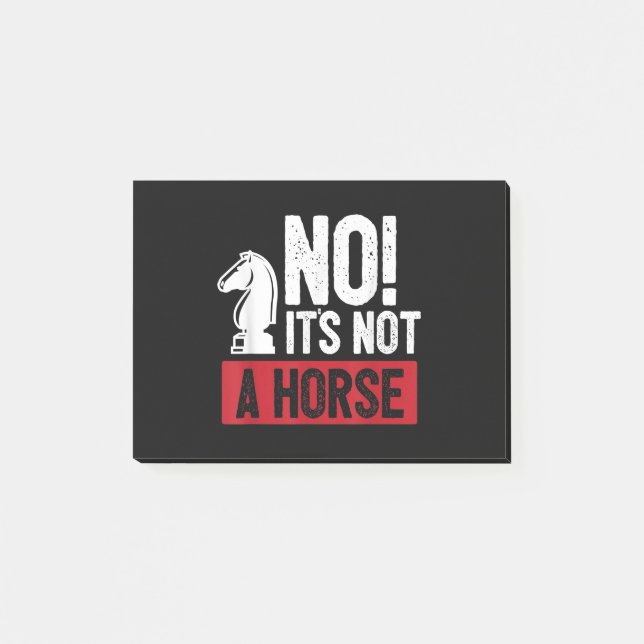 Notas Post-it® Funny Chess King Castling Design (Anverso)