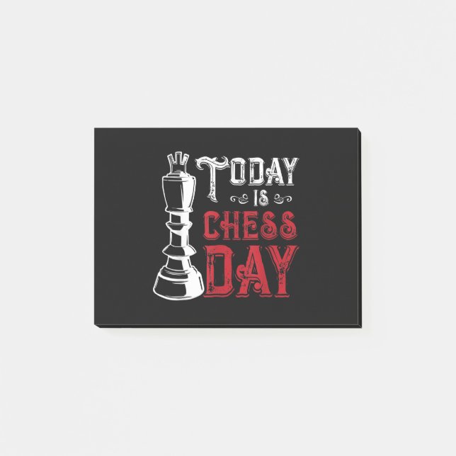 Notas Post-it® Funny Chess King Castling Design (Anverso)