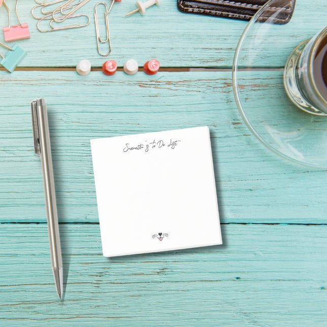 Notas Post-it® Funny Dog Mom To Do List Personalized Pet Animal  (Subido por el creador)