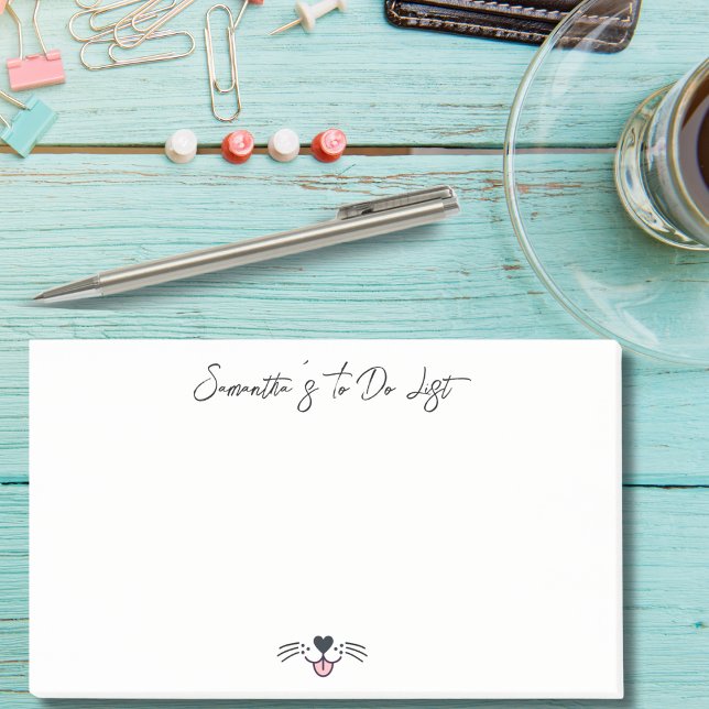 Notas Post-it® Funny Dog Mom To Do List Personalized Pet Animal  (Subido por el creador)