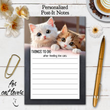 Funny Kittens To-Do Post It Notes