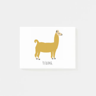 Notas Post-it® Funny Llama Ilustracion