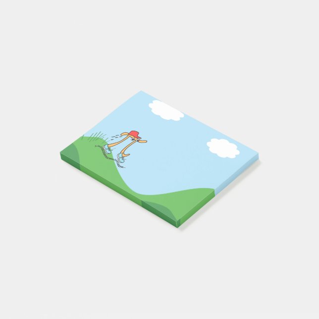 Notas Post-it® Funny Long Running Pi © ilustracion Gift (En perspectiva)