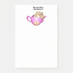 Notas Post-it® Funny Mad Hatter Dormouse Alice en el país de las 