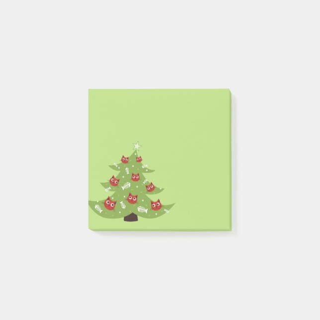 Notas Post-it® Funny Navidades Cat Lover (Anverso)