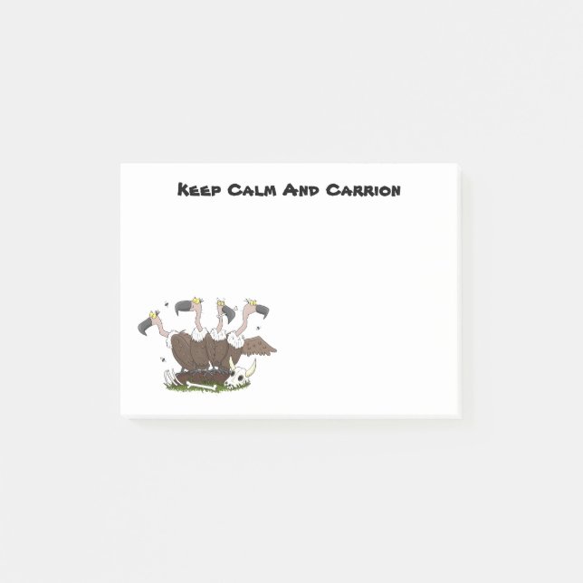 Notas Post-it® Funny personalizado de humor de buitres (Anverso)