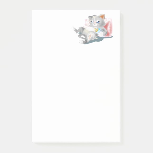 Notas Post-it® Funny Post it Notes with Baby Cat (Anverso)
