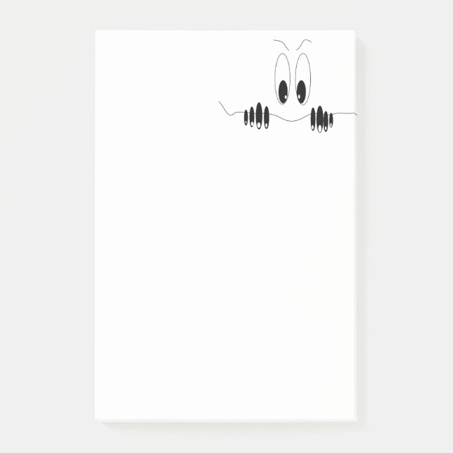 Notas Post-it® Funny Post it Notes with Curiosity Eyes (Anverso)