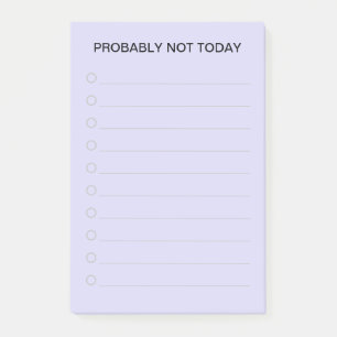 Notas Post-it® Funny Purple List Maker