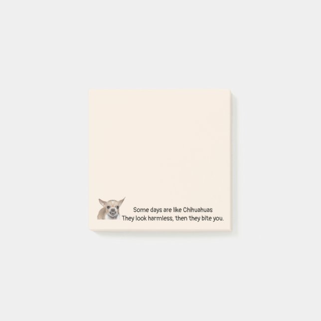 Notas Post-it® Funny Quote about Life with Chihuahua Dog (Anverso)