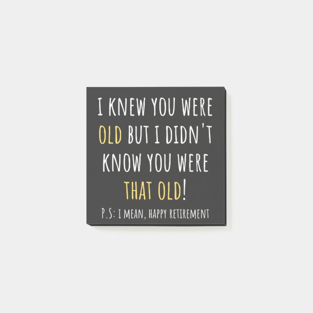 Notas Post-it® funny retirement, retired, retired teacher, retire (Anverso)