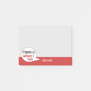 Notas Post-it® Funny Runner Personalized FARTlek © Post-it Notes
