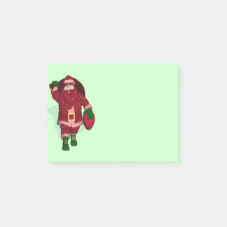 Notas Post-it® Funny Santa Claus Strawberry Farmer