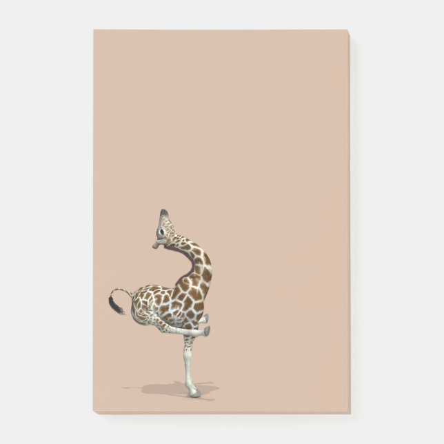 Notas Post-it® Funny Sporty Giraffe (Anverso)
