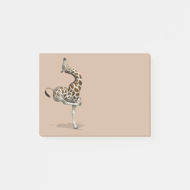 Notas Post-it® Funny Sporty Giraffe (Anverso)