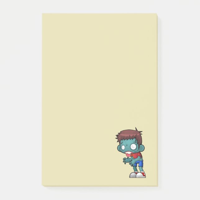 Notas Post-it® Funny Zombie Guy (Anverso)