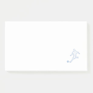 Notas Post-it® futbolista