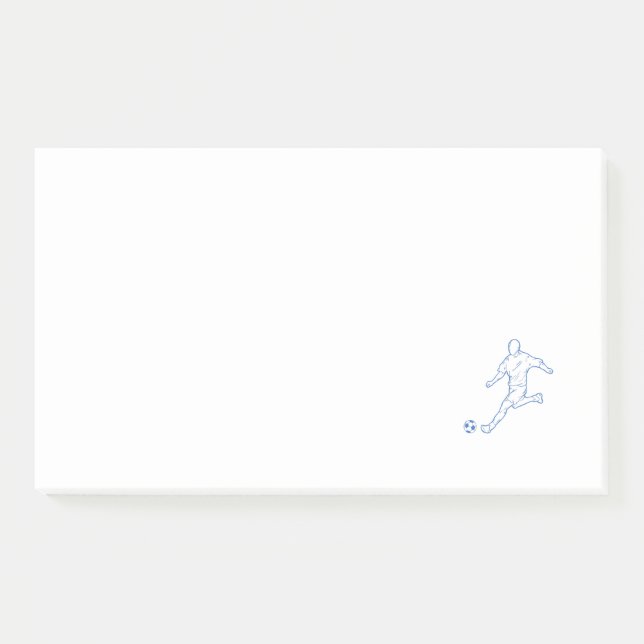 Notas Post-it® futbolista (Anverso)