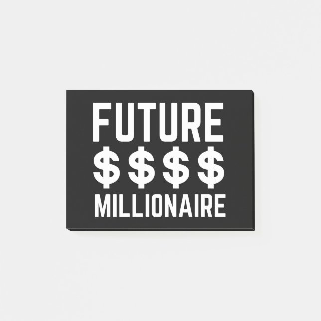 Notas Post-it® Future Millionaire (Anverso)
