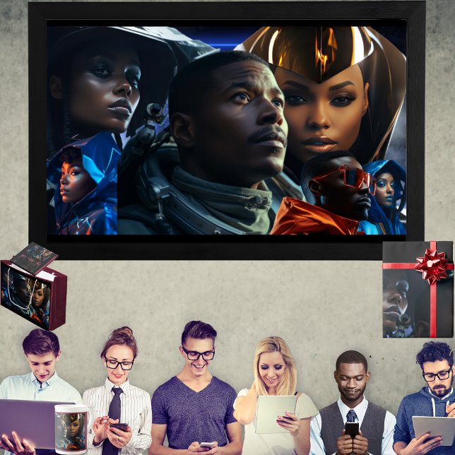 Notas Post-it® Futuro negro (Get the full "Black Future" collection at  https://bit.ly/BlackFutureZazzle)