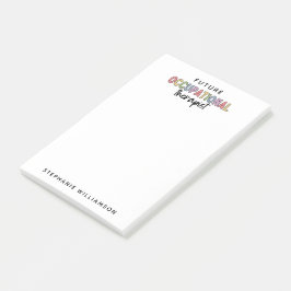 Notas Post-it® Futuro personalizado al terapeuta ocupacional cont