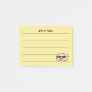 Notas Post-it® Gafas de sol del cerdo