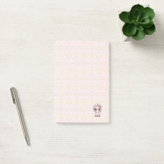 Notas Post-it® Gafas florales de oso unicornio kawaii personaliza