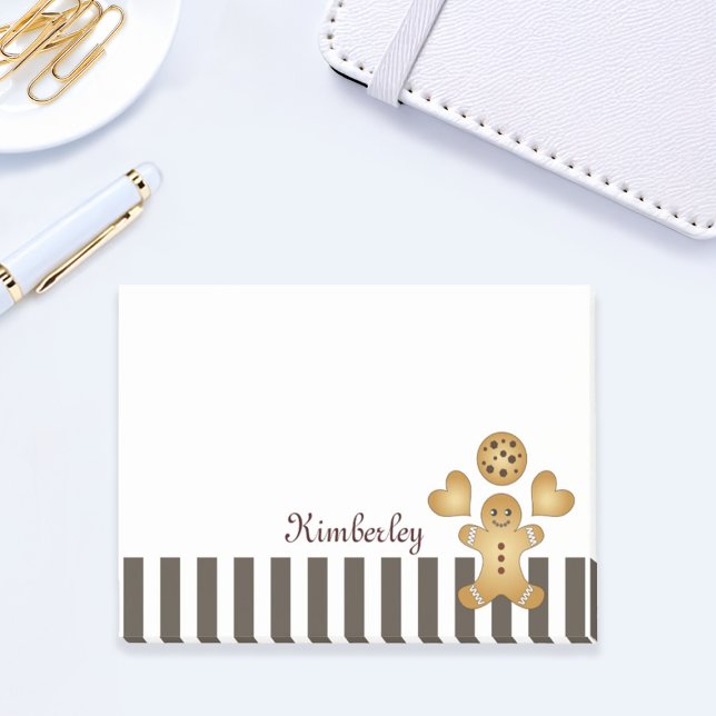 Notas Post-it® Galleta de hombre de jengibre personalizada (Subido por el creador)