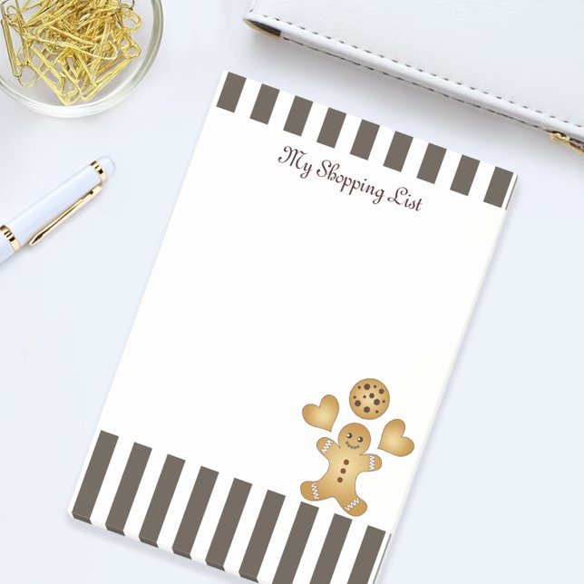 Notas Post-it® Galleta de jengibre personalizada adorable (Subido por el creador)