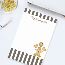 Notas Post-it® Galleta de jengibre personalizada linda