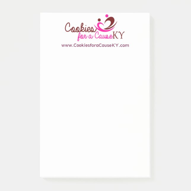 Notas Post-it® Galletas para una causa KY libreta 4 x 6 (Anverso)