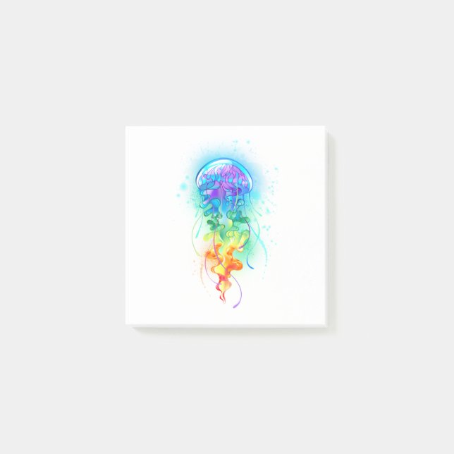 Notas Post-it® Gallito arcoiris (Anverso)
