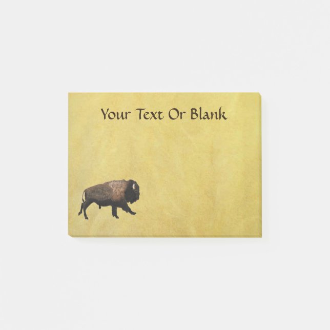 Notas Post-it® Galloping Bison (Anverso)