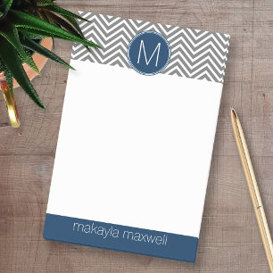 Notas Post-it® Galones del gris y de los azules marinos con el