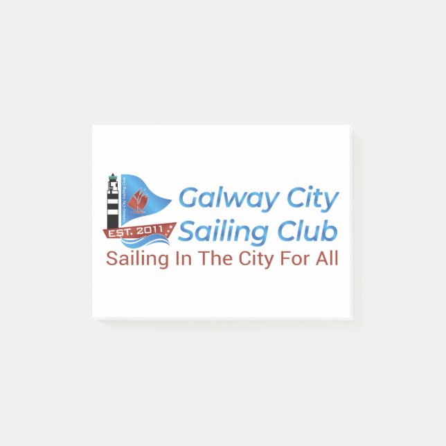 Notas Post-it® Galway City Sailing Club (Anverso)