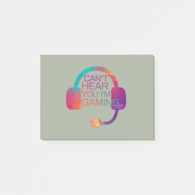 Notas Post-it® Gaming Earphones Para Jugadores (Anverso)