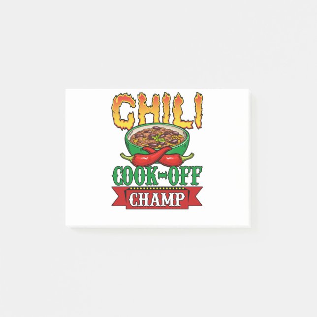 Notas Post-it® Ganador de la competencia de campeones de Chile Co (Anverso)