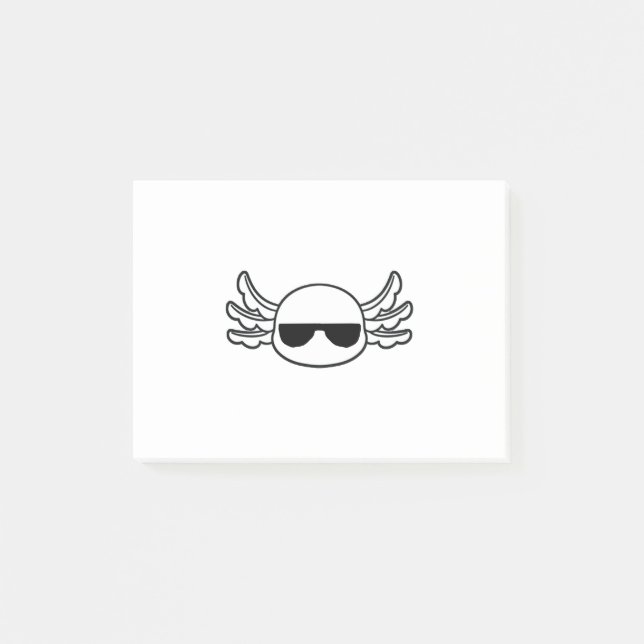Notas Post-it® Gangster Axolotl Shades Funny Fish Funny (Anverso)