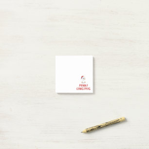 Notas Post-it® Ganso Pato Navideño Festivo Cute Acuarela