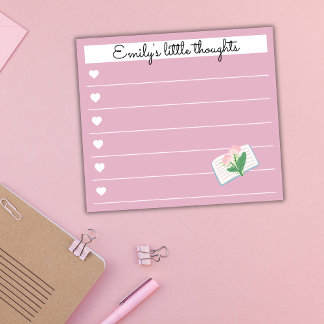 Notas Post-it® Garden Day Dreams – Heart & Floral Personalized 