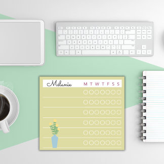 Notas Post-it® Garden Day Dreams – Weekly Checklist Floral Sticky