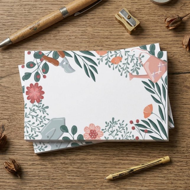 Notas Post-it® Garden Tools & Wildflowers Border  (Subido por el creador)