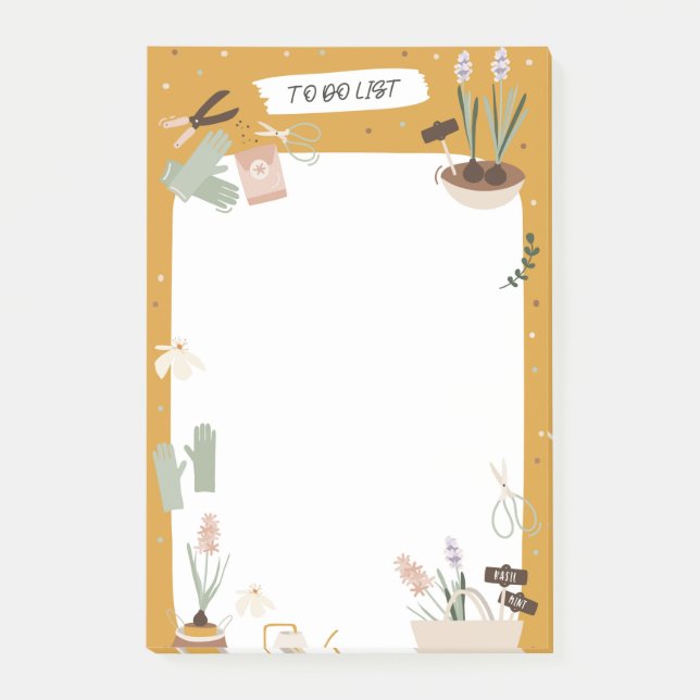 Notas Post-it® Gardening To Do Checklist Post It Notes (Anverso)